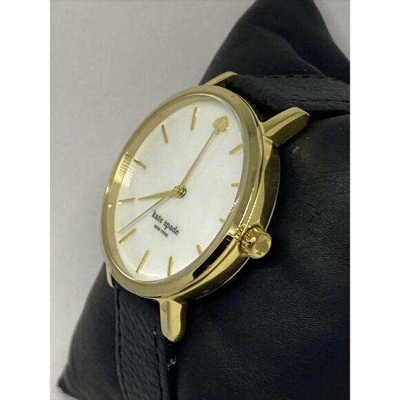 Kate Spade New York Metro 0073 Women\'s Black Leather Analog Dial Watch EY416